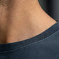 T-shirt in cotone organico tinta capo nera con taschino