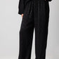 Pantaloni jacquard con motivo leopardato