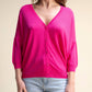 Cardigan ampio in misto viscosa con scollo a V