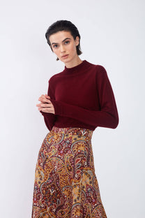 Gonna midi paisley multicolor