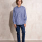 Camicia uomo a righe in cotone con colletto button-down