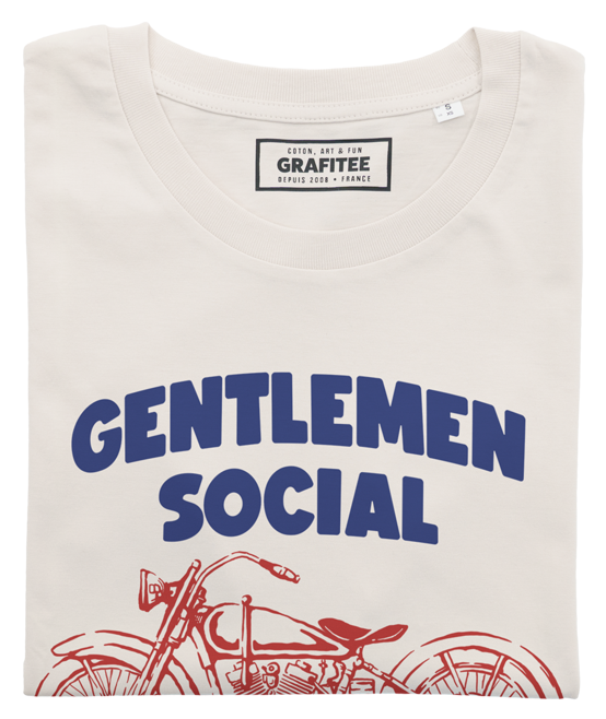 T-shirt in cotone biologico con stampa moto Gentlemen Social Club