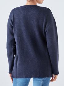 Maglione in maglia con fibbia laterale