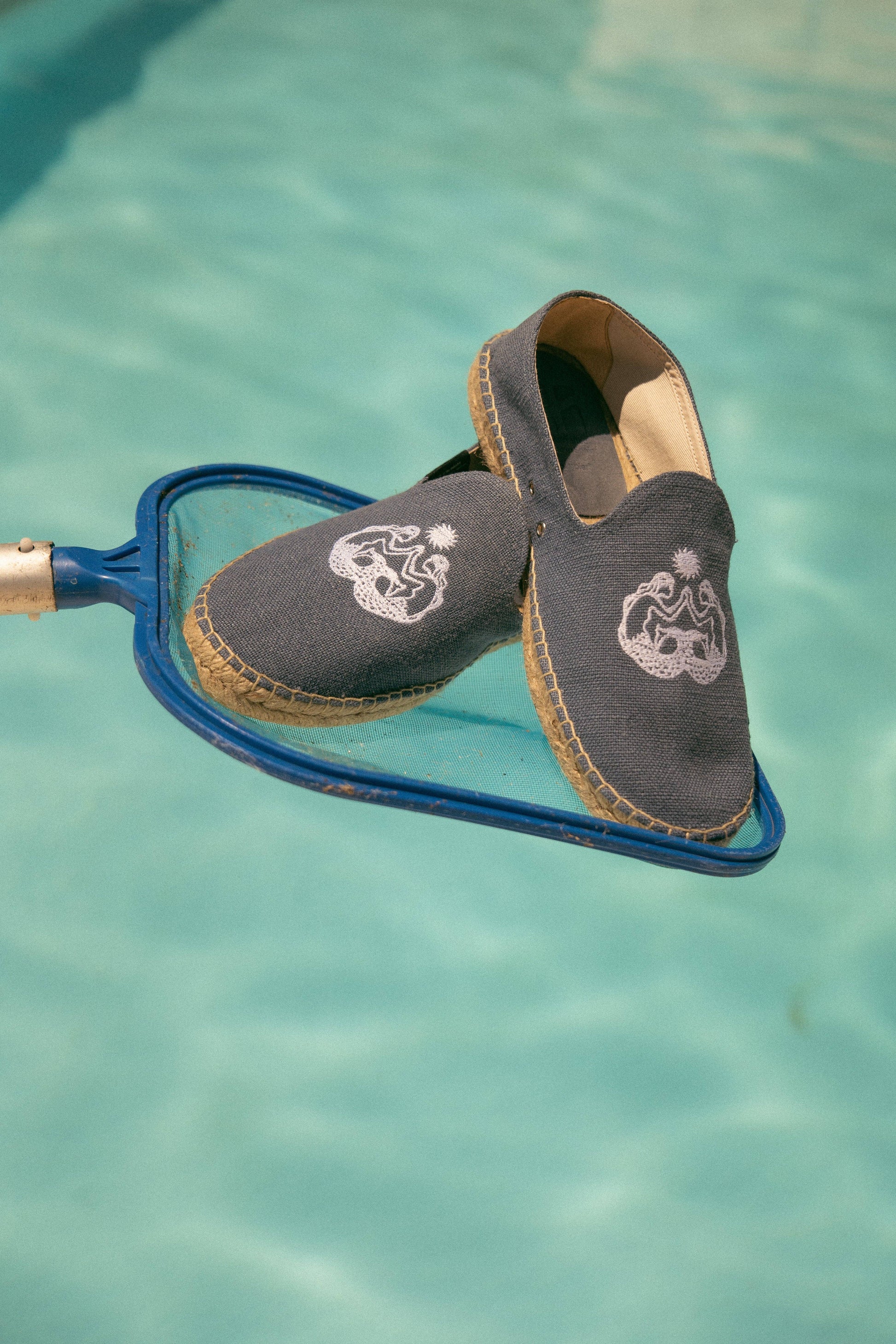 Espadrillas Mermaids in lino con suola in juta