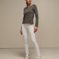 Pantaloni skinny in velluto a coste in cotone stretch