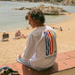 T-shirt a maniche lunghe “Oui” in cotone biologico