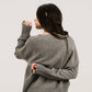 Maglione girocollo rilassato in misto cashmere