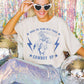 T-shirt oversize con grafica cowboy