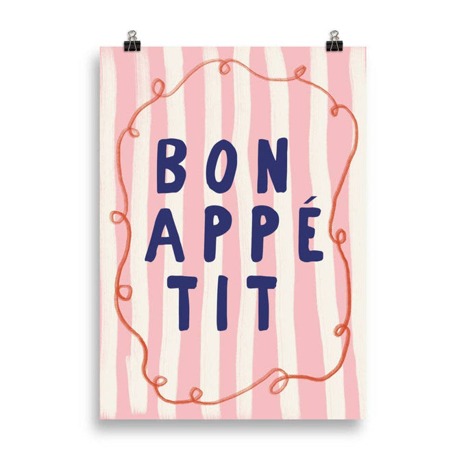 Poster “Bon Appétit” su carta opaca spessa