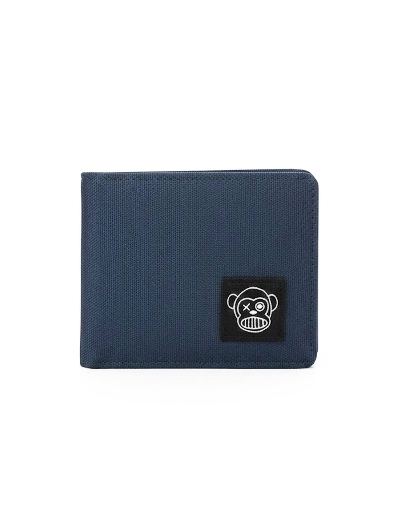 Portafoglio da uomo con portamonete e protezione RFID Blu Scuro