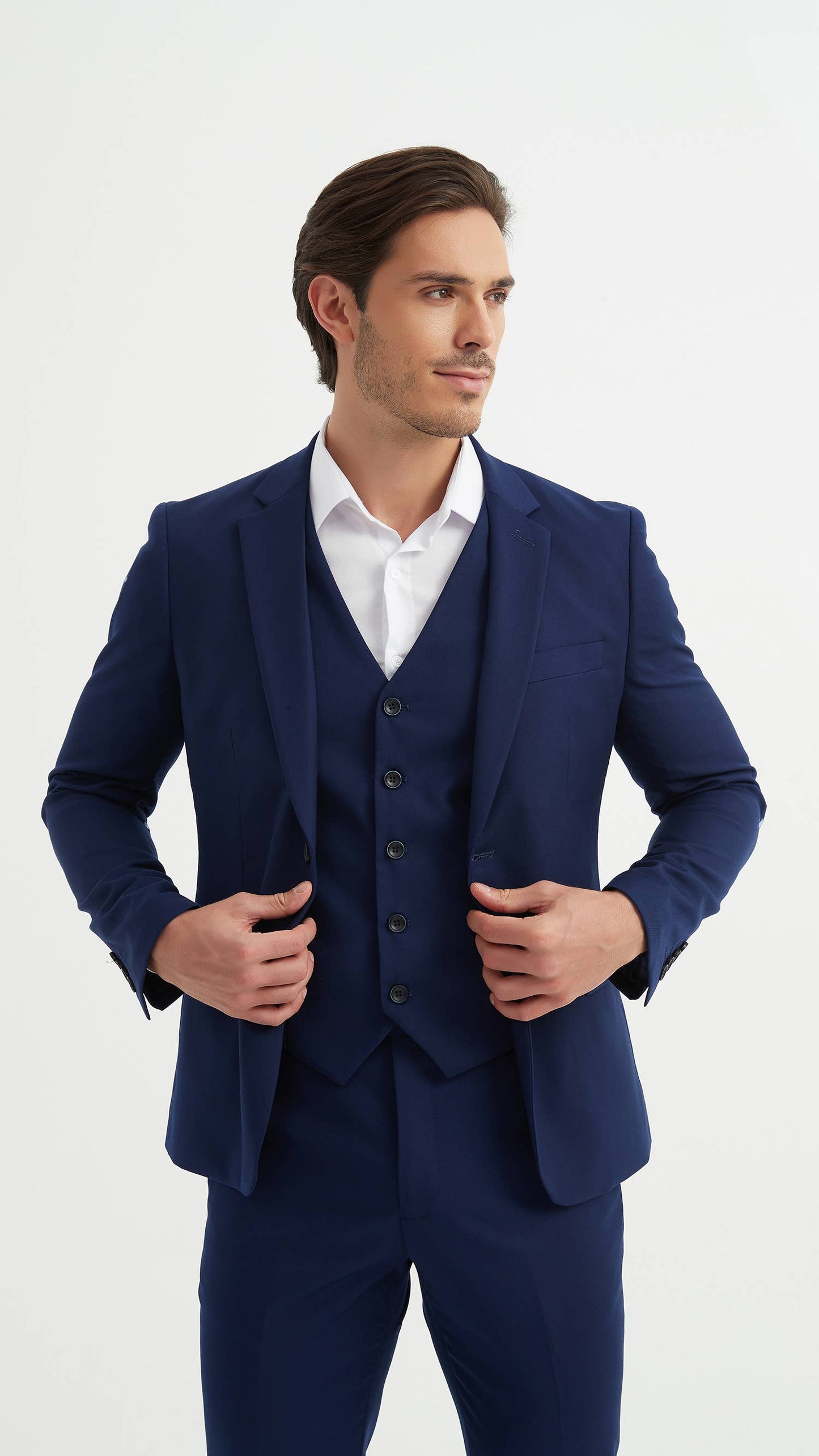 Abito uomo tre pezzi blu