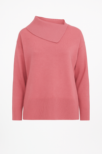 Maglia in Lana e Cashmere con Collo a Cascata