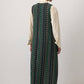 Abito lungo smanicato in tweed con scollo a V