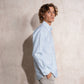 Camicia uomo a righe in cotone e poliestere
