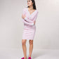 Gonna midi in maglia jacquard con bottoni decorativi