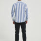 Camicia uomo a righe comfort blu