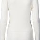 Maglia Fermi in misto seta bianca