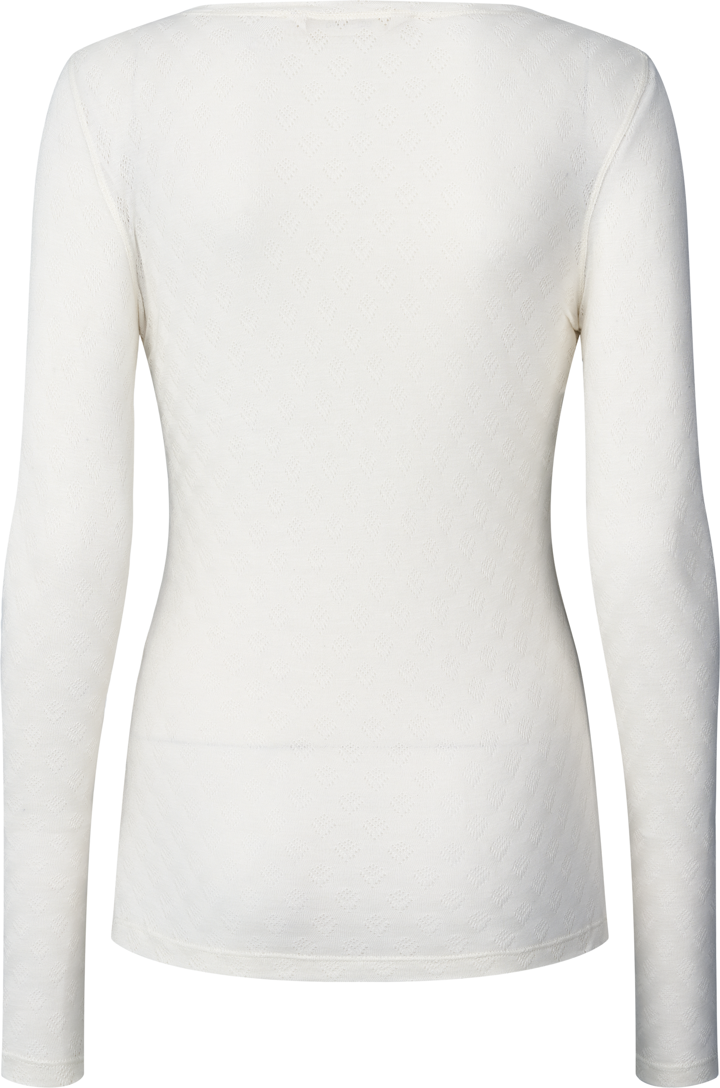 Maglia Fermi in misto seta bianca