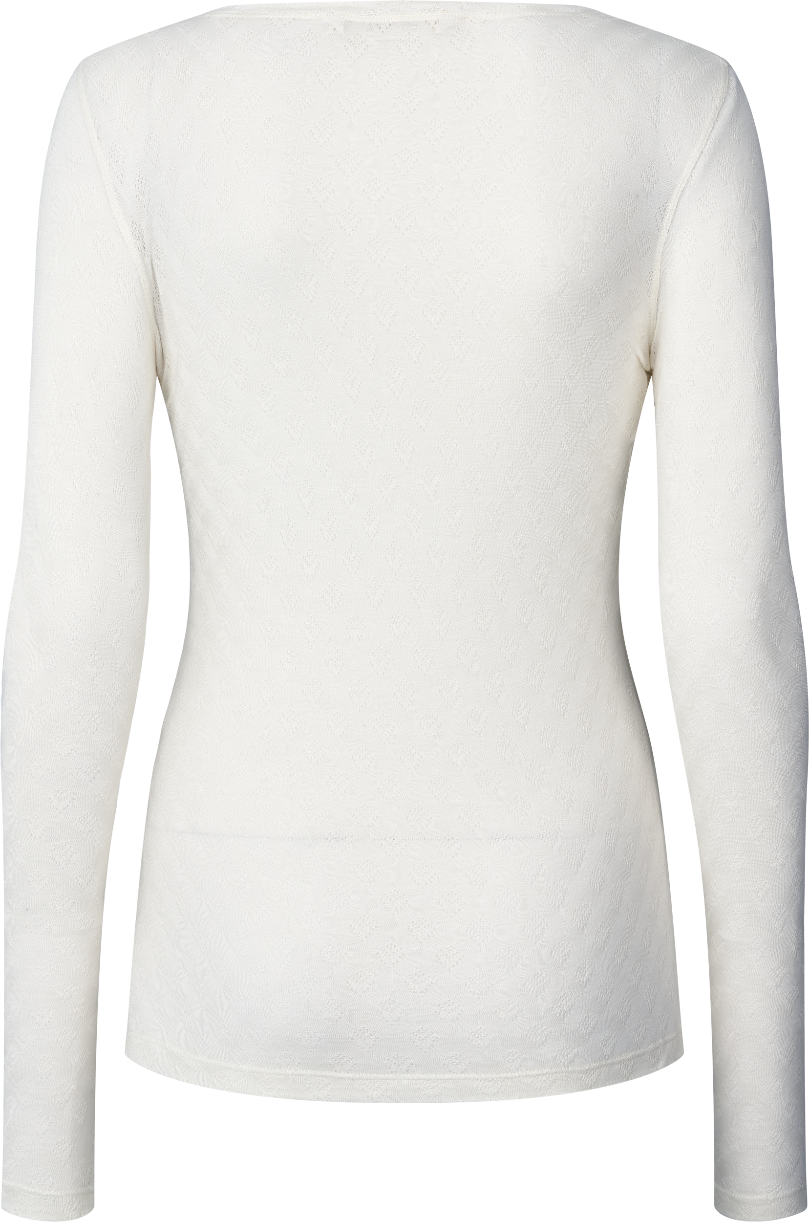 Maglia Fermi in misto seta bianca