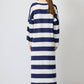 Abito in maglia a righe maxi