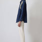 Camicia western in denim ricamata