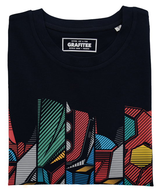 T-shirt unisex con stampa Mecha Robot Gigante