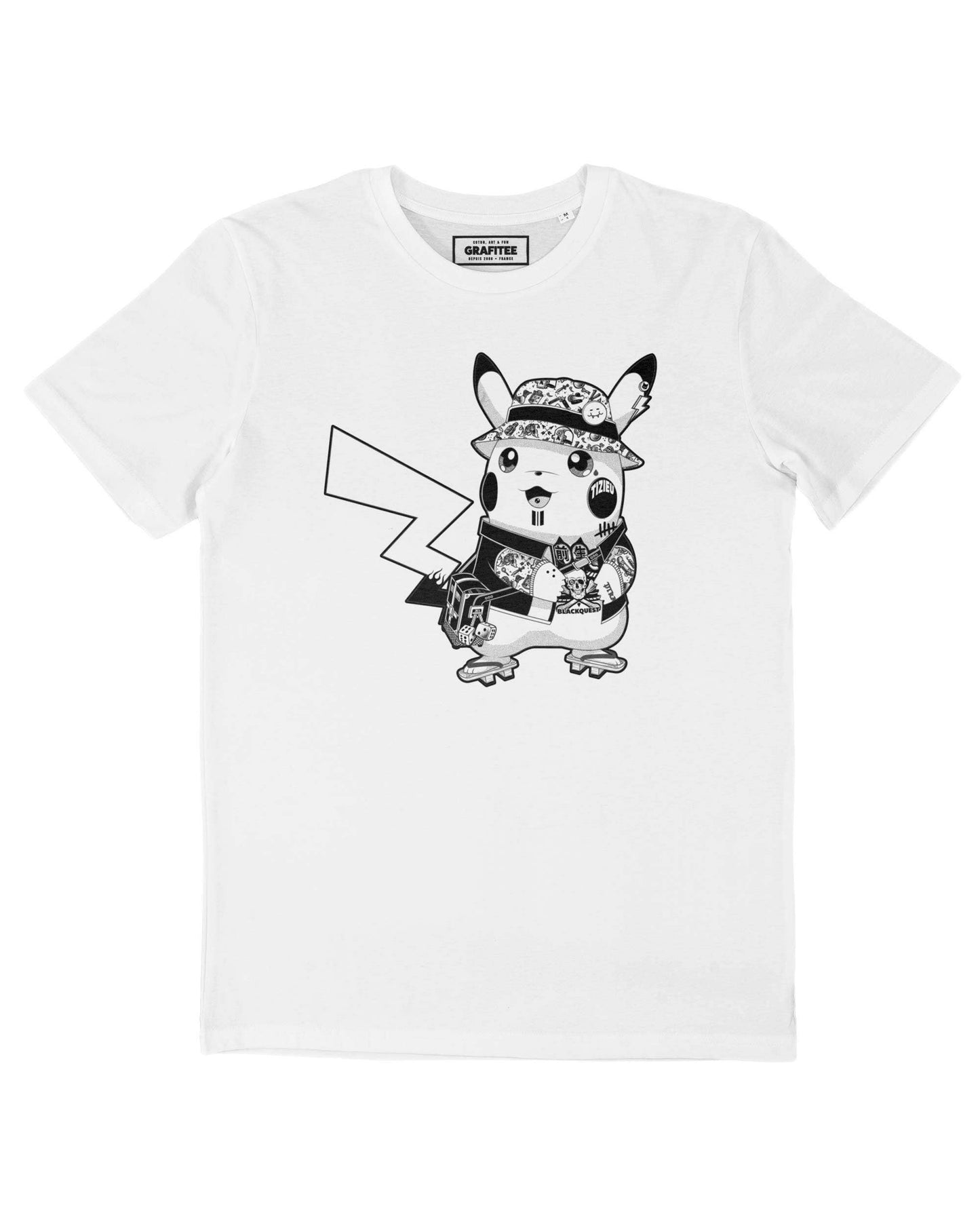 T-shirt Street Pikachu con grafica urbana