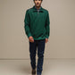 Polo da uomo con mezza zip in cotone e poliestere