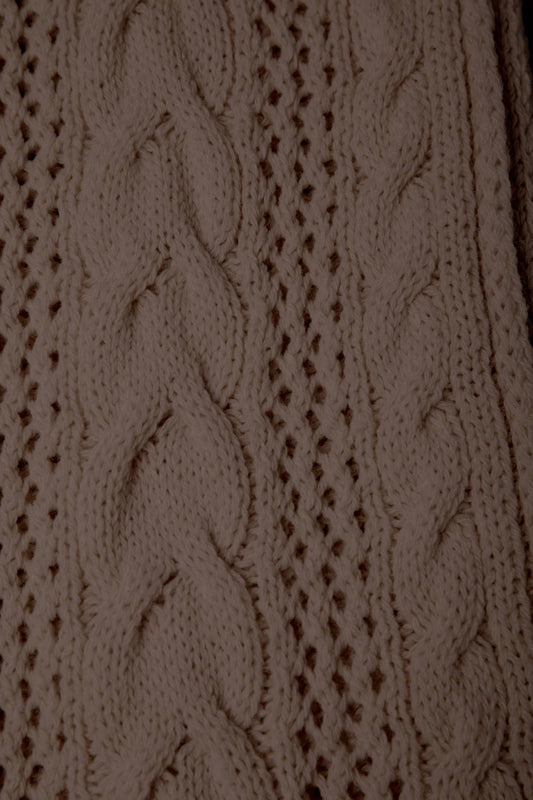 Sciarpa a maglia strutturata