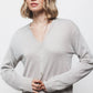 Cardigan in maglia con scollo a V