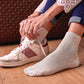 Calze donna in cotone beige glitter