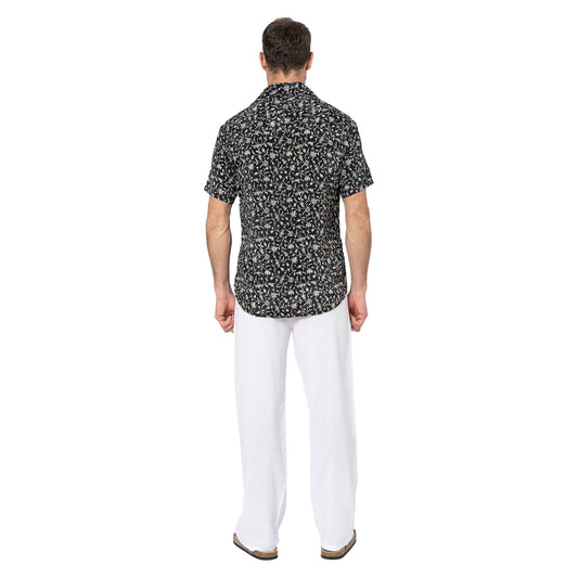 Camicia estiva boho a maniche corte