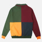 Felpa color block Harlequin con mezza zip