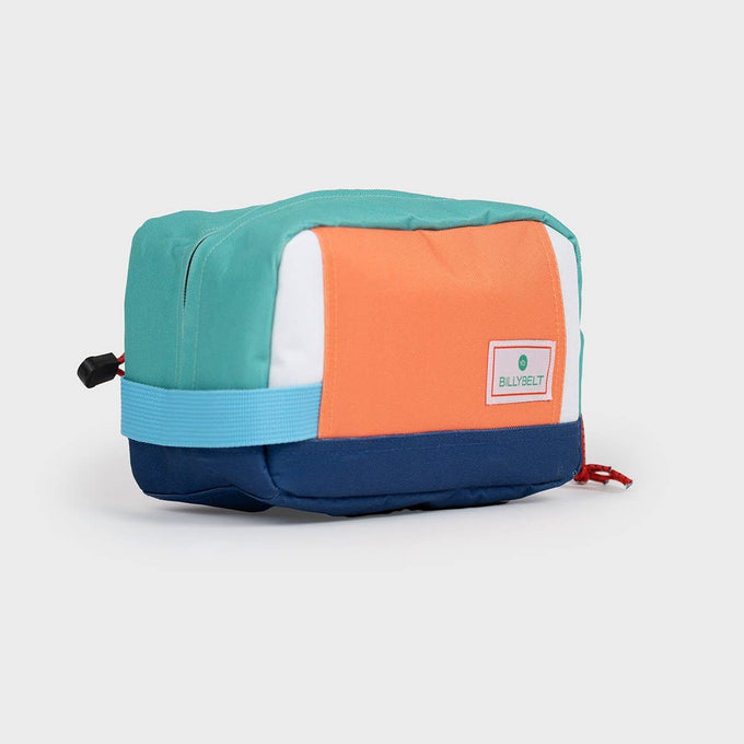 Borsa da toilette in poliestere riciclato multicolore