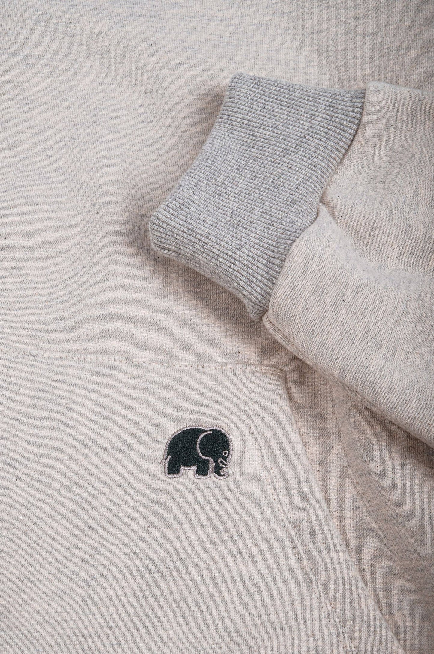 Felpa con cappuccio reversibile in cotone biologico