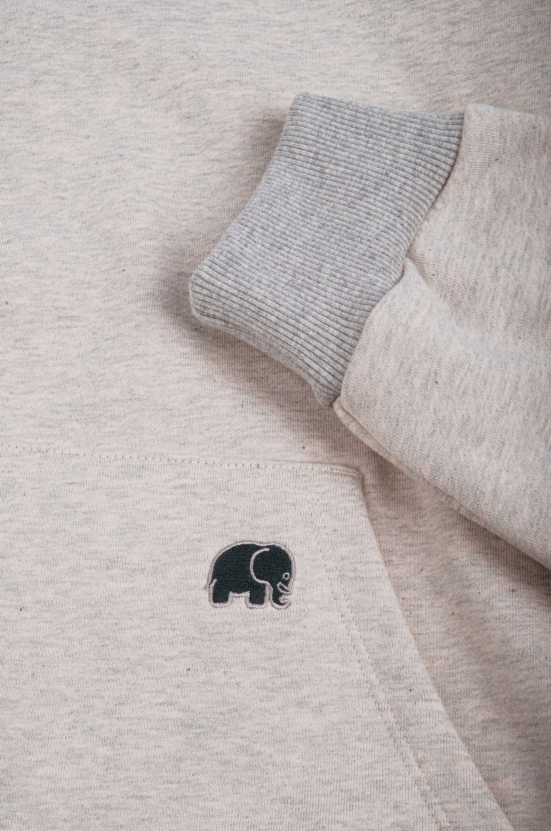 Felpa con cappuccio reversibile in cotone biologico
