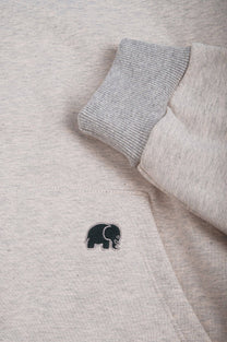 Felpa con cappuccio reversibile in cotone biologico