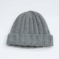 Berretto a coste in misto cashmere