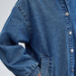 Giacca bomber oversize in denim