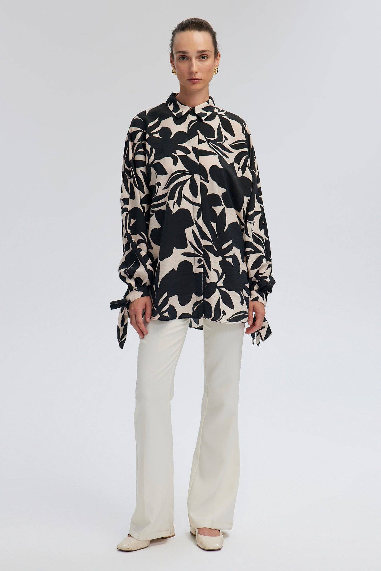 Camicia oversize con dettaglio ai polsini