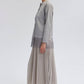 Cardigan in maglia con frange argento