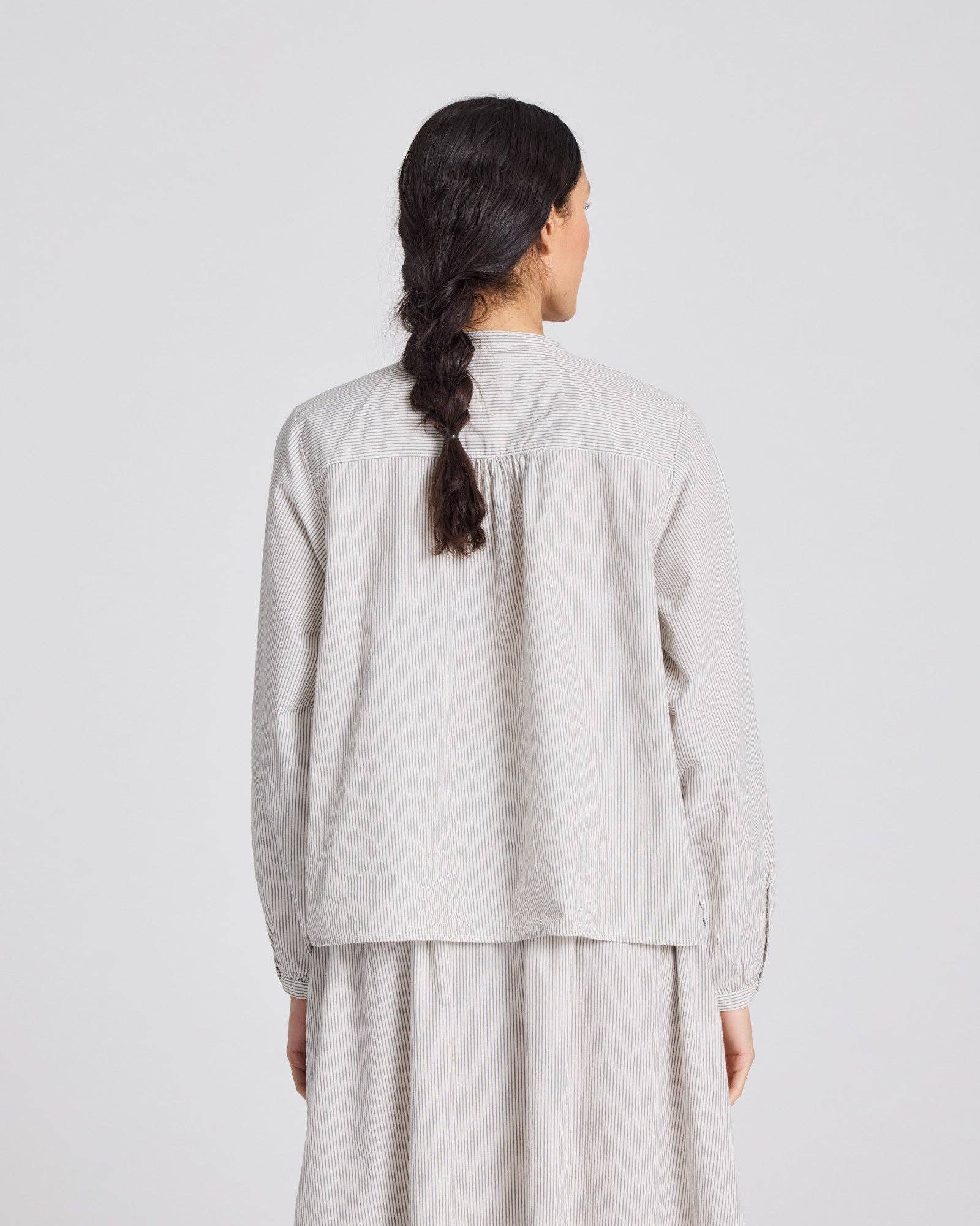 Camicia Vilda a Righe in Cotone Biologico