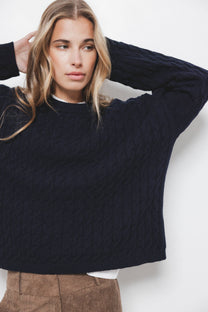 Maglione in maglia strutturata in lana