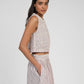 Blusa Sabia lampone in pizzo sangallo