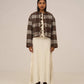 Gonna lunga in maglia bianca