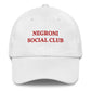 Cappellino da baseball ricamato Negroni Social Club