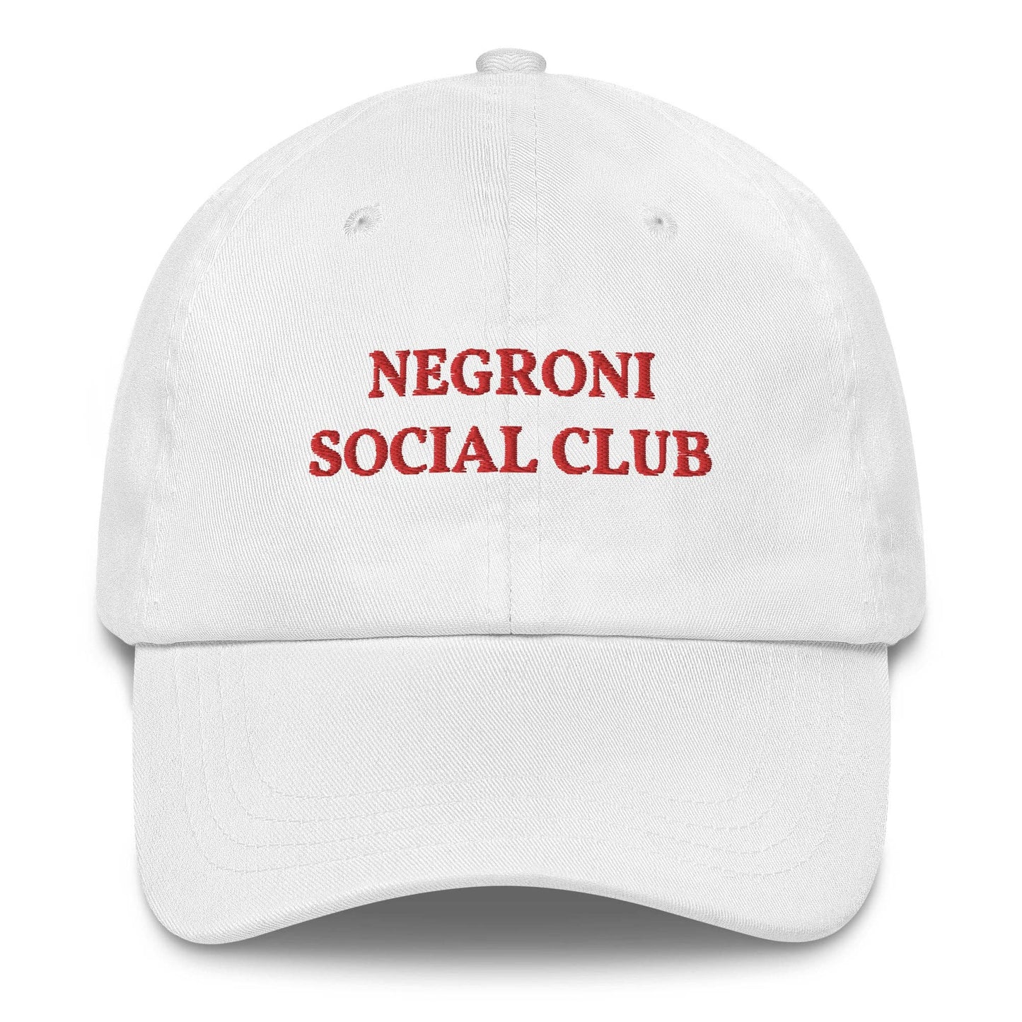 Cappellino da baseball ricamato Negroni Social Club