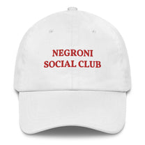 Cappellino da baseball ricamato Negroni Social Club
