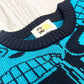 Maglione unisex in cotone biologico con stampa scimmie