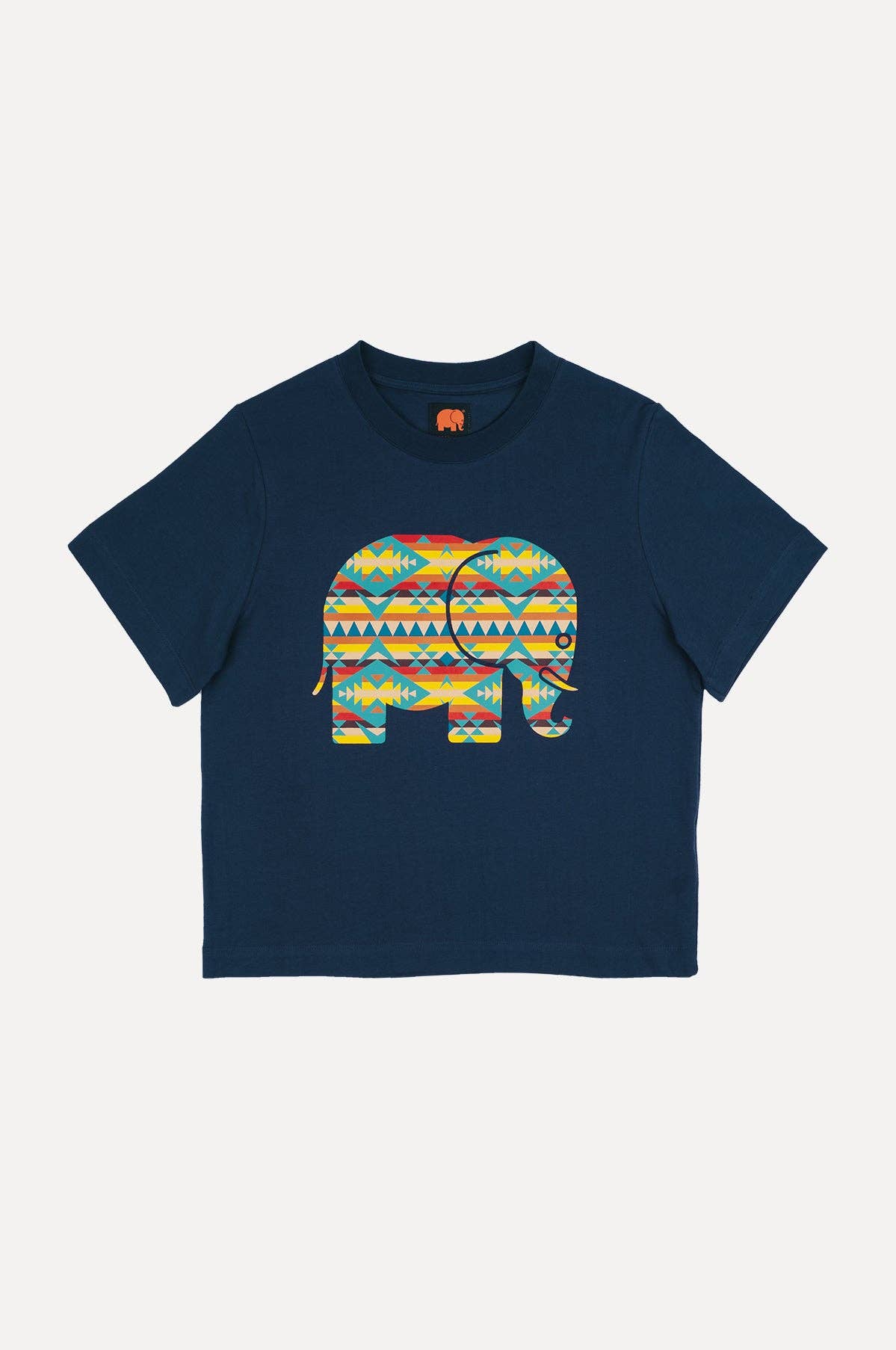 T-shirt donna Navajo in cotone biologico blu